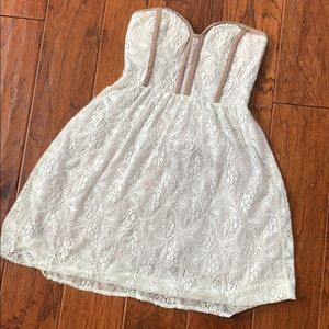 Urban outfitter Lacey strapless dress
